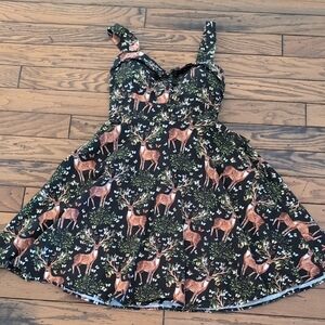 Eva Rose Retro Fit And Flare Swing Dress Size Small